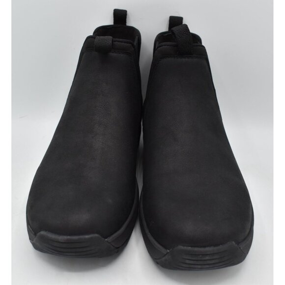 Teva Mens Size 12 Tusayan Black leather Pull On Water Resistant Chelsea Boots - Picture 3 of 12